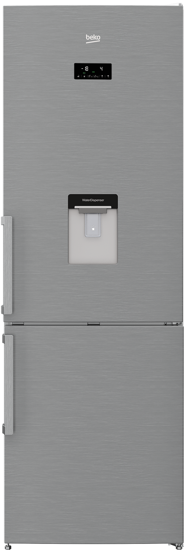 Beko 313L Fridge/Freezer Stainless Steel RCNA365EDZX