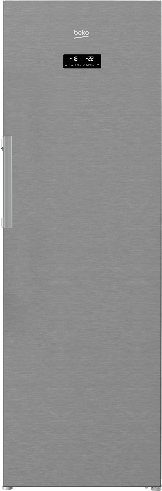 Beko 228L Upright Freezer Pearl Steel RJNE300EX