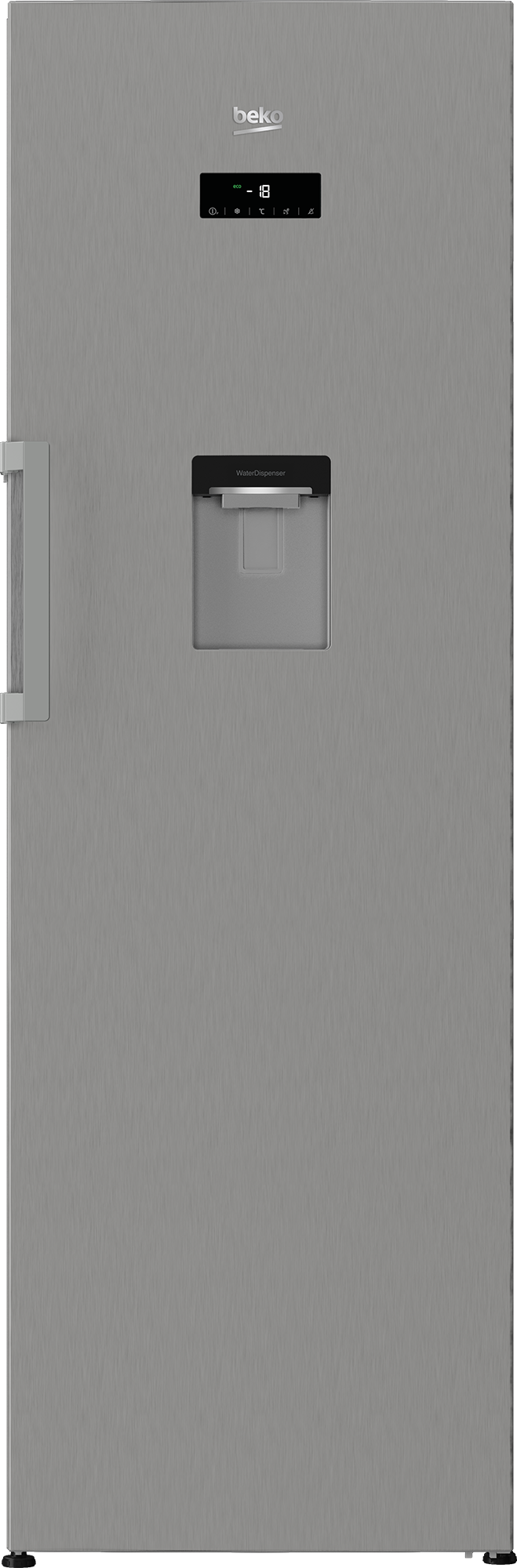 Beko 366L Upright Fridge Pearl Steel RSNE445EDX