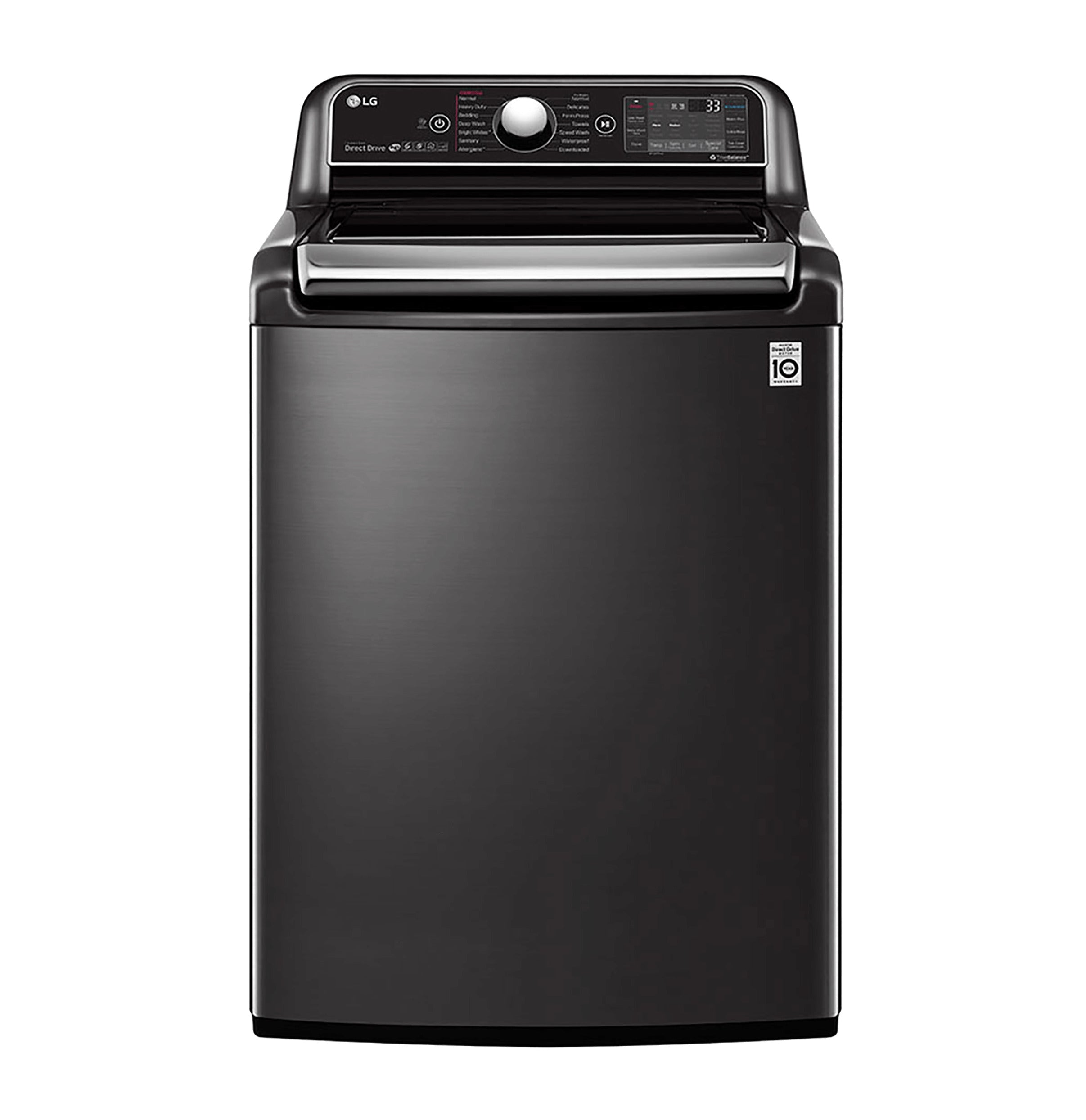 LG 24kg Top Loader Washing Machine Black Stainless Steel T2472EFHSTL