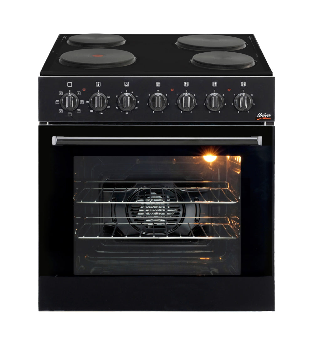 Univa oven and hob set Black U336BF