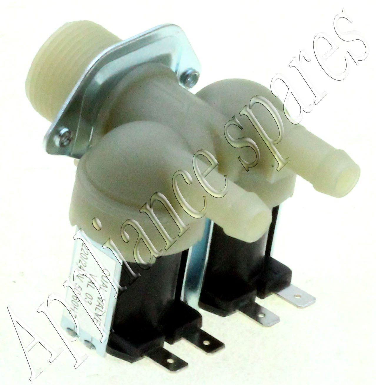 LG Washing Machine Straight Double Solenoid Valve (220v 10.5mm Outlet)