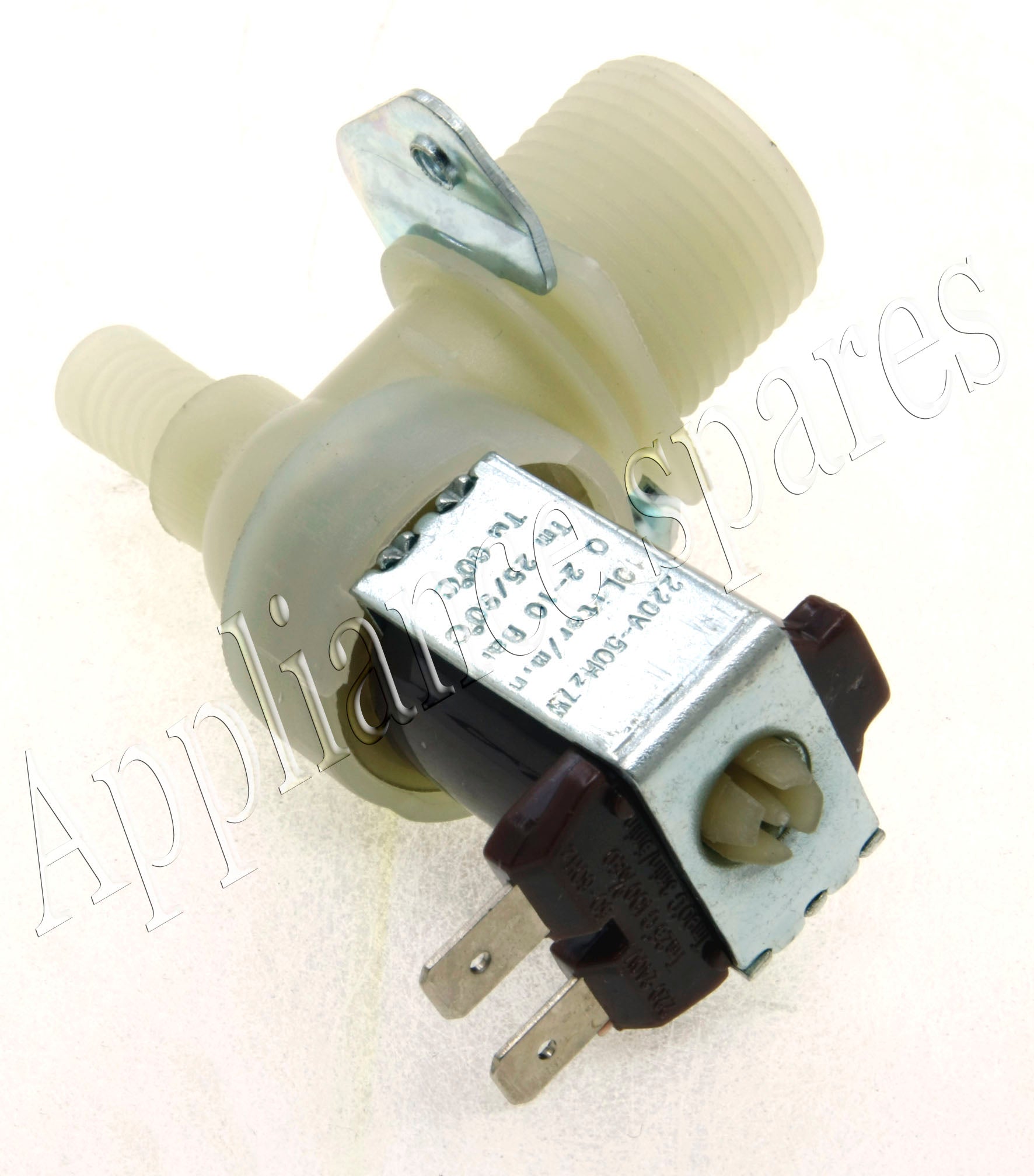 Universal Washing Machine Single Solenoid Valve (90° 220V 10.5mm Outlet)