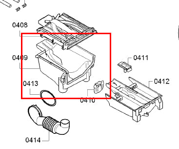 Bosch Washing Machine Soap Dispenser Bottom Part-4