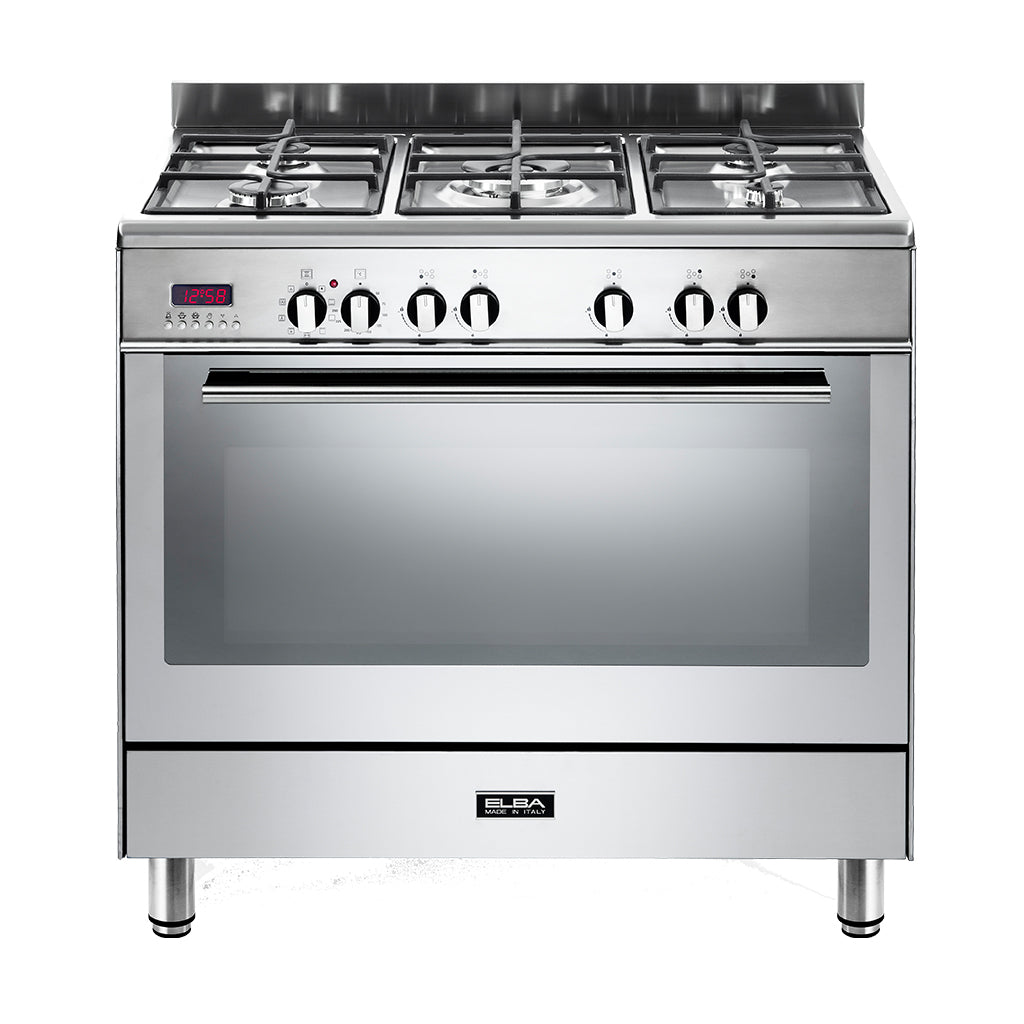 Elba 90cm Stainless Steel Gas/Electric Stove 01/9FX 827-1
