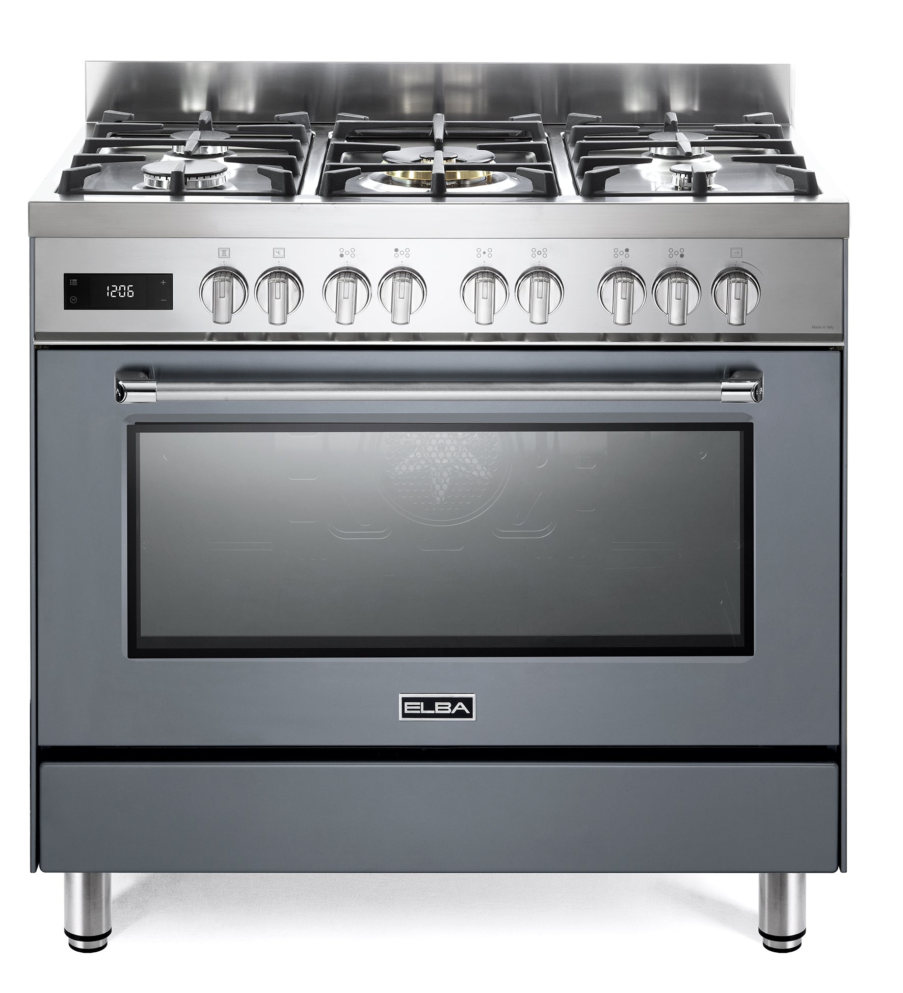 Elba Excellence 90cm 5 Burner Gas/Electric Stove Slate Grey 01/9S4EX937NG-1