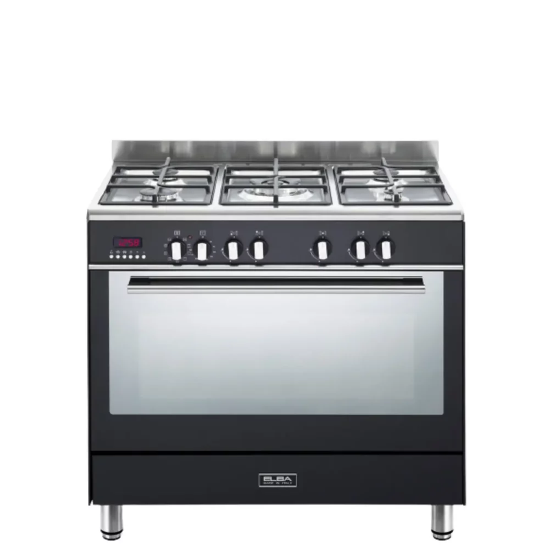 ELBA 90cm Fusion 5 Burner Gas/Electric Stove 01/9FX827B-2