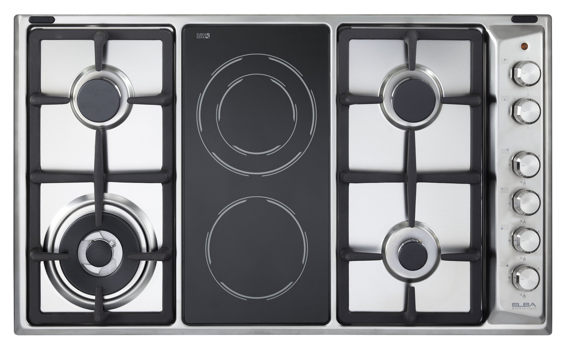 Elba 4 gas burners with 2 ceramic burners 90cm 02/EN95-425 XD-1