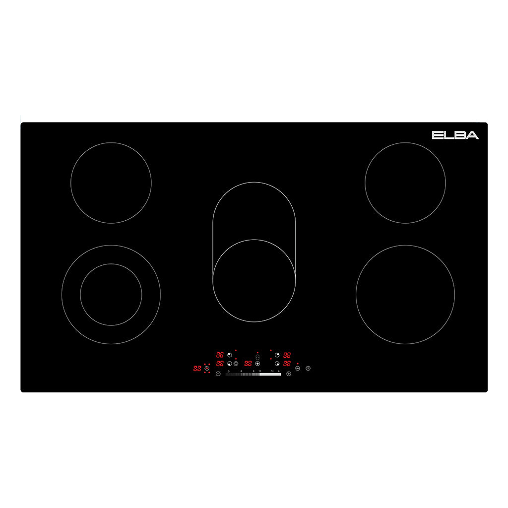 Elba Classic 90cm 6 Zone Ceramic Black Hob 02/LT5-02-1