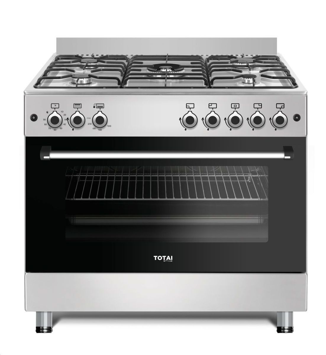 Totai Style Full Gas Stove 5 Burner Stainless Steel 03/T800