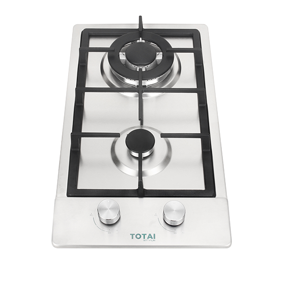 Totai 2 Burner Gas Hob Stainless Steel 03/TS2BNR-SS
