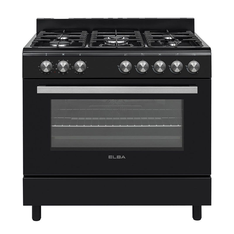 Elba 90CM Gas/Electric Freestanding Stove Black 04/96CL827B-1