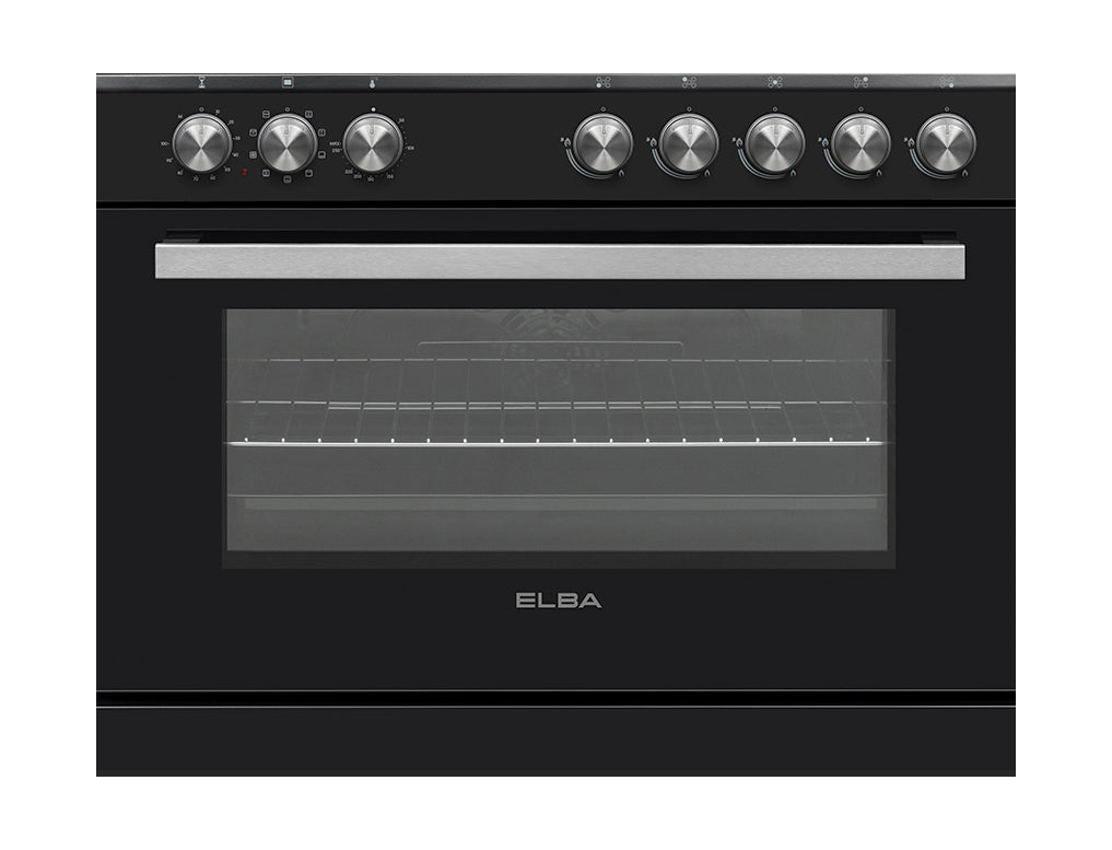 Elba 90CM Gas/Electric Freestanding Stove Black 04/96CL827B-3