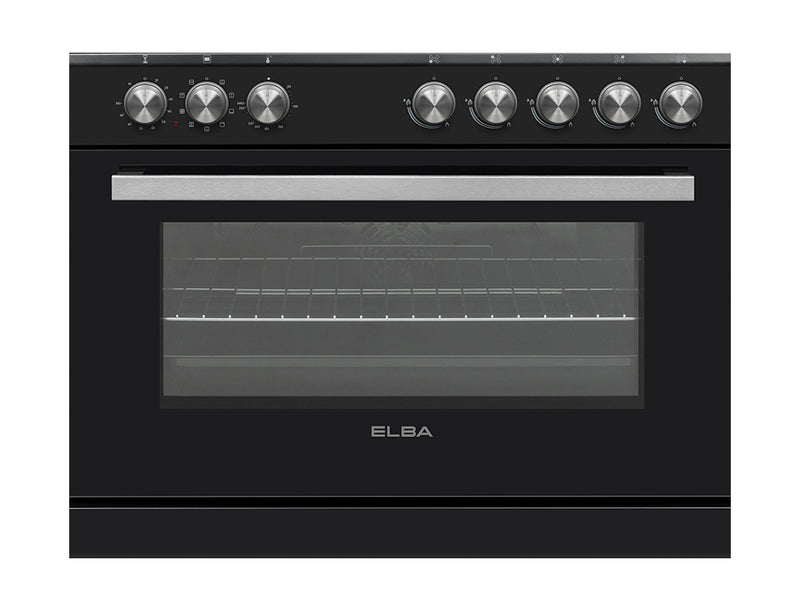Elba 90CM Gas/Electric Freestanding Stove Black 04/96CL827B-3