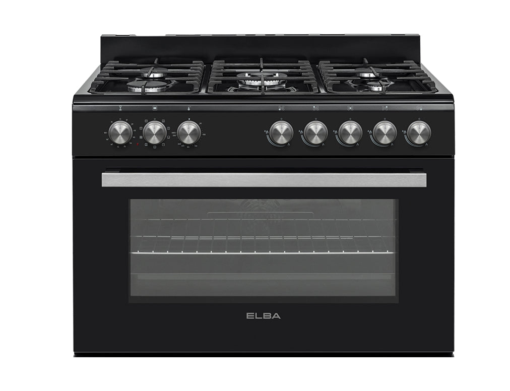 Elba 90CM Gas/Electric Freestanding Stove Black 04/96CL827B-4