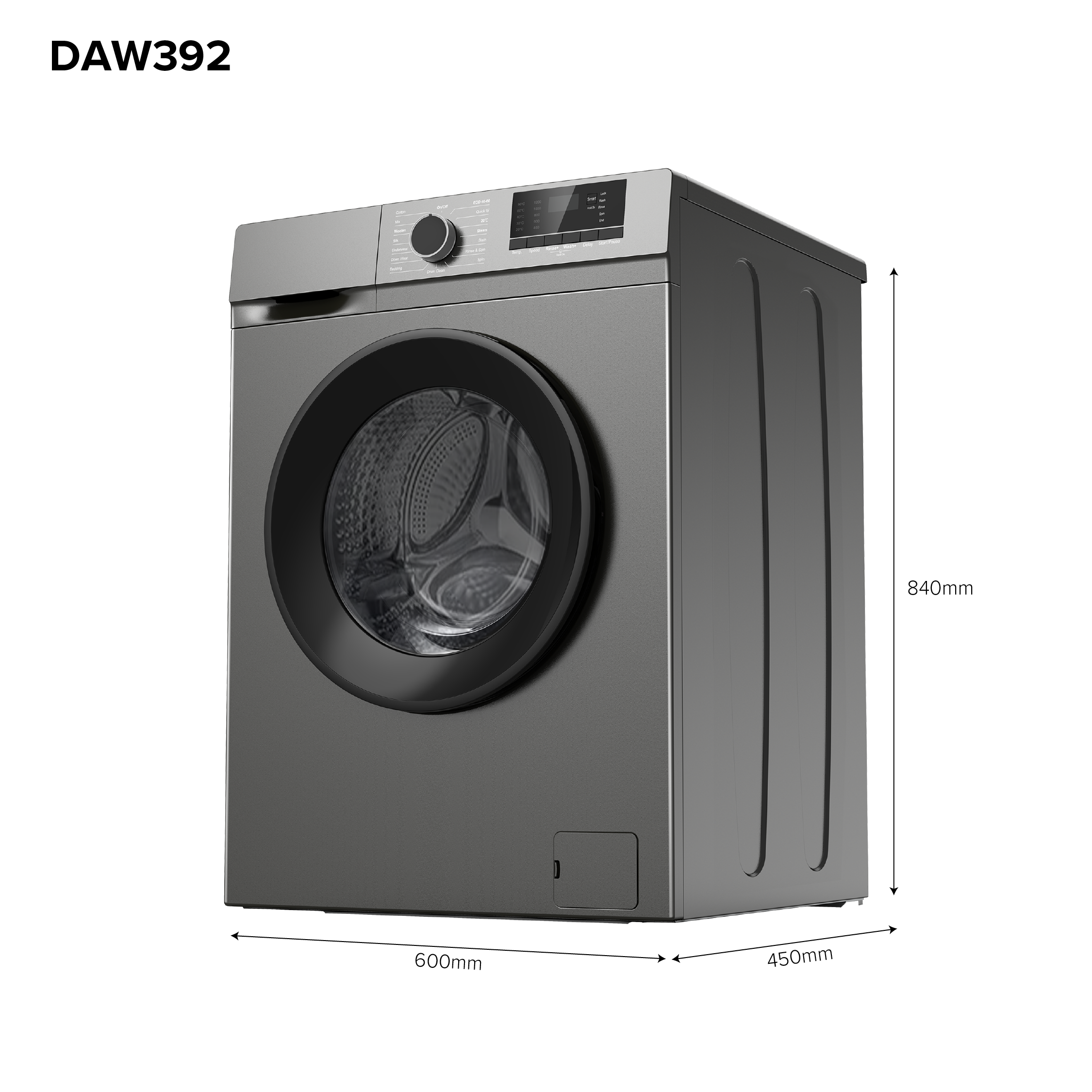 Defy 6kg Front Loader Washing Machine Grey DAW392