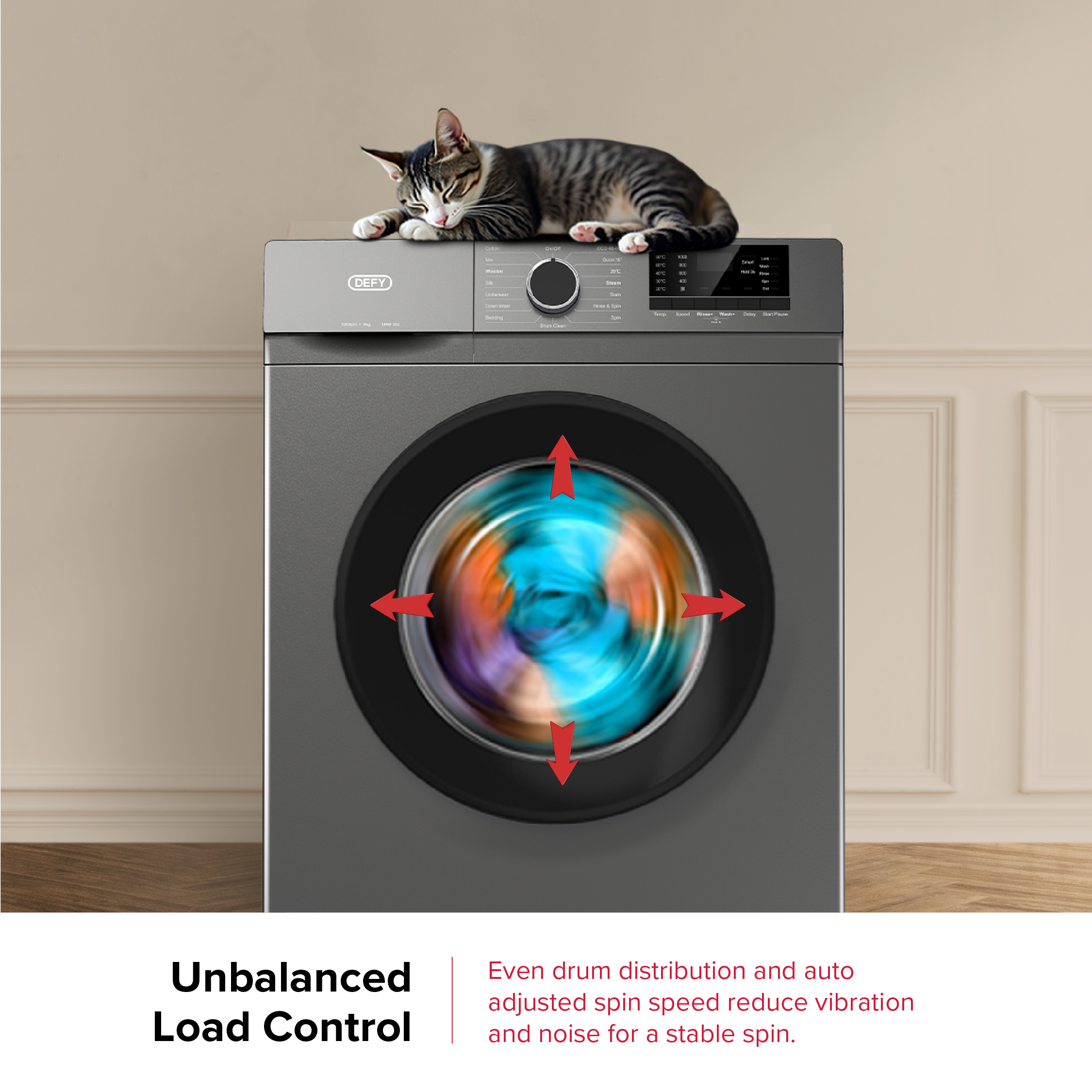 Defy 6kg Front Loader Washing Machine Grey DAW392