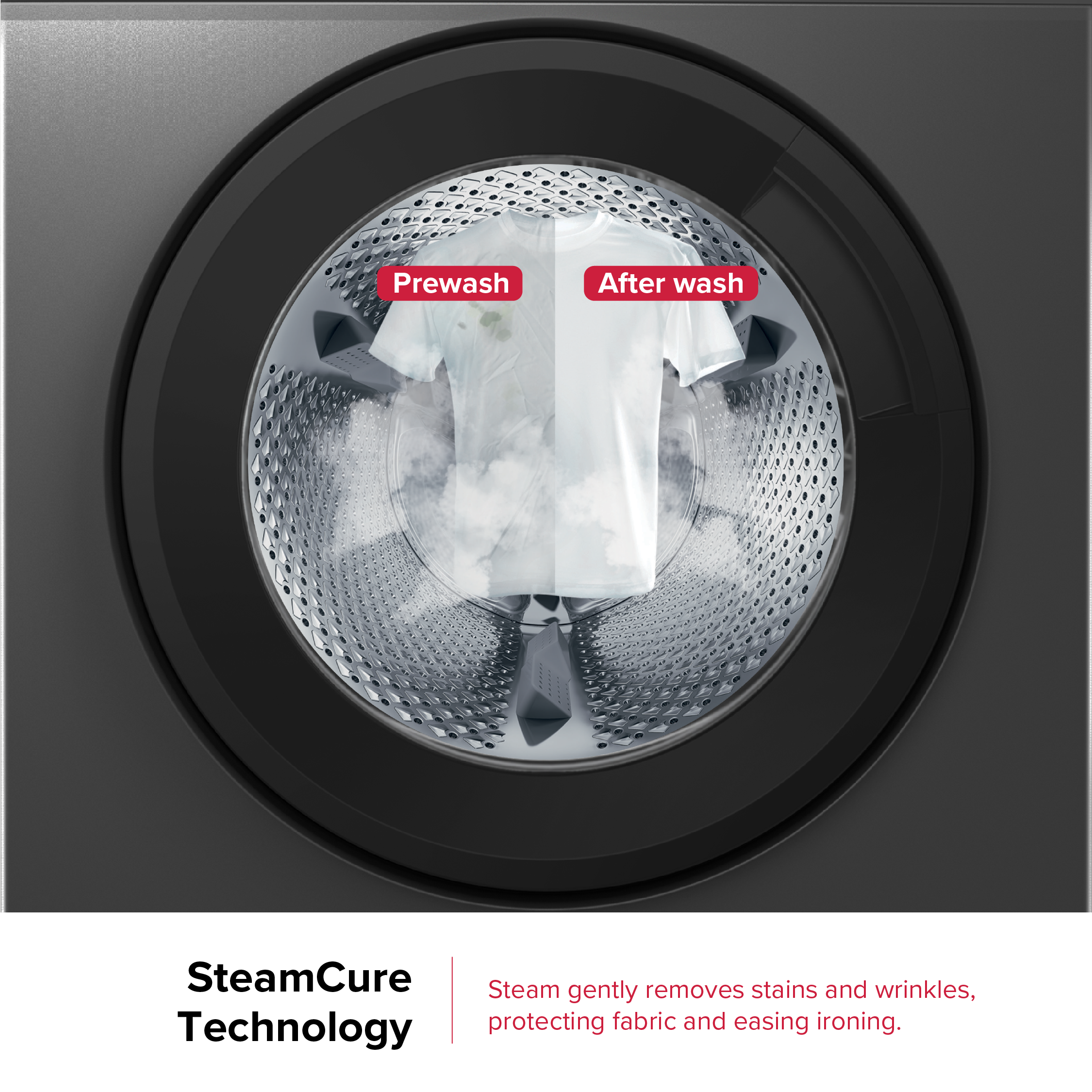 Defy 7kg Front Loader SteamCure Technology Manhattan Grey DAW394