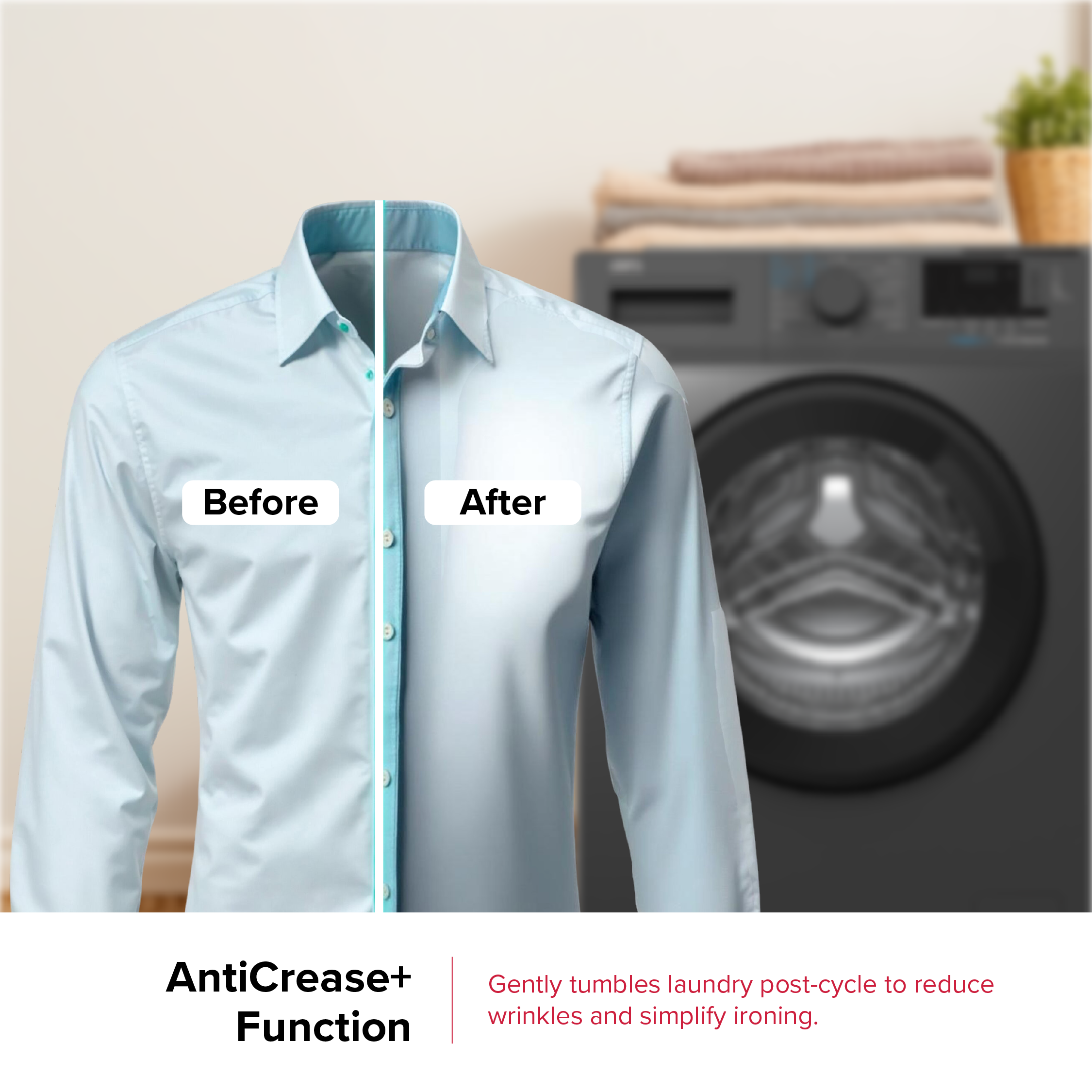 Defy 7kg Front Loader SteamCure Technology Manhattan Grey DAW394