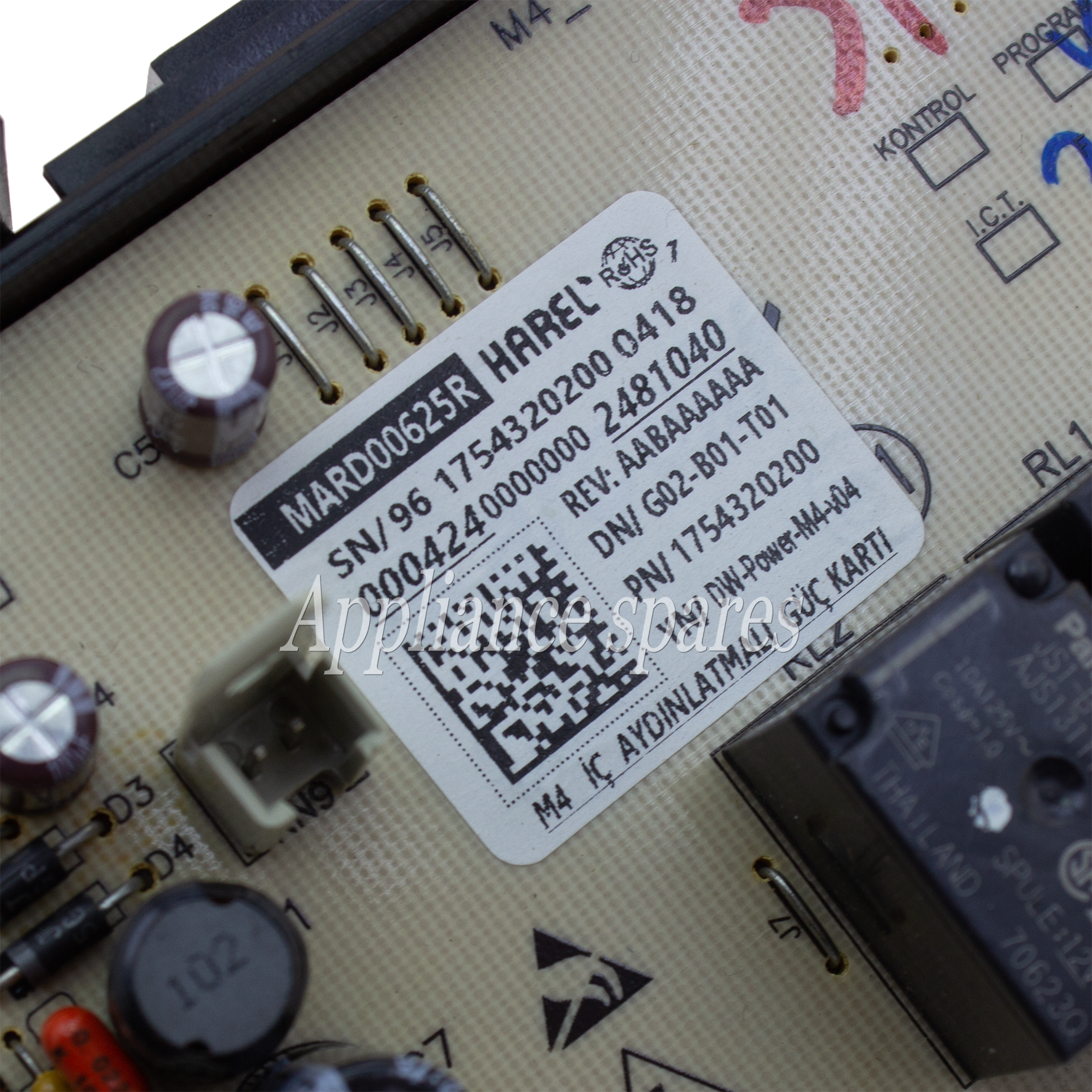 Defy Dishwasher Main Pc Board-2