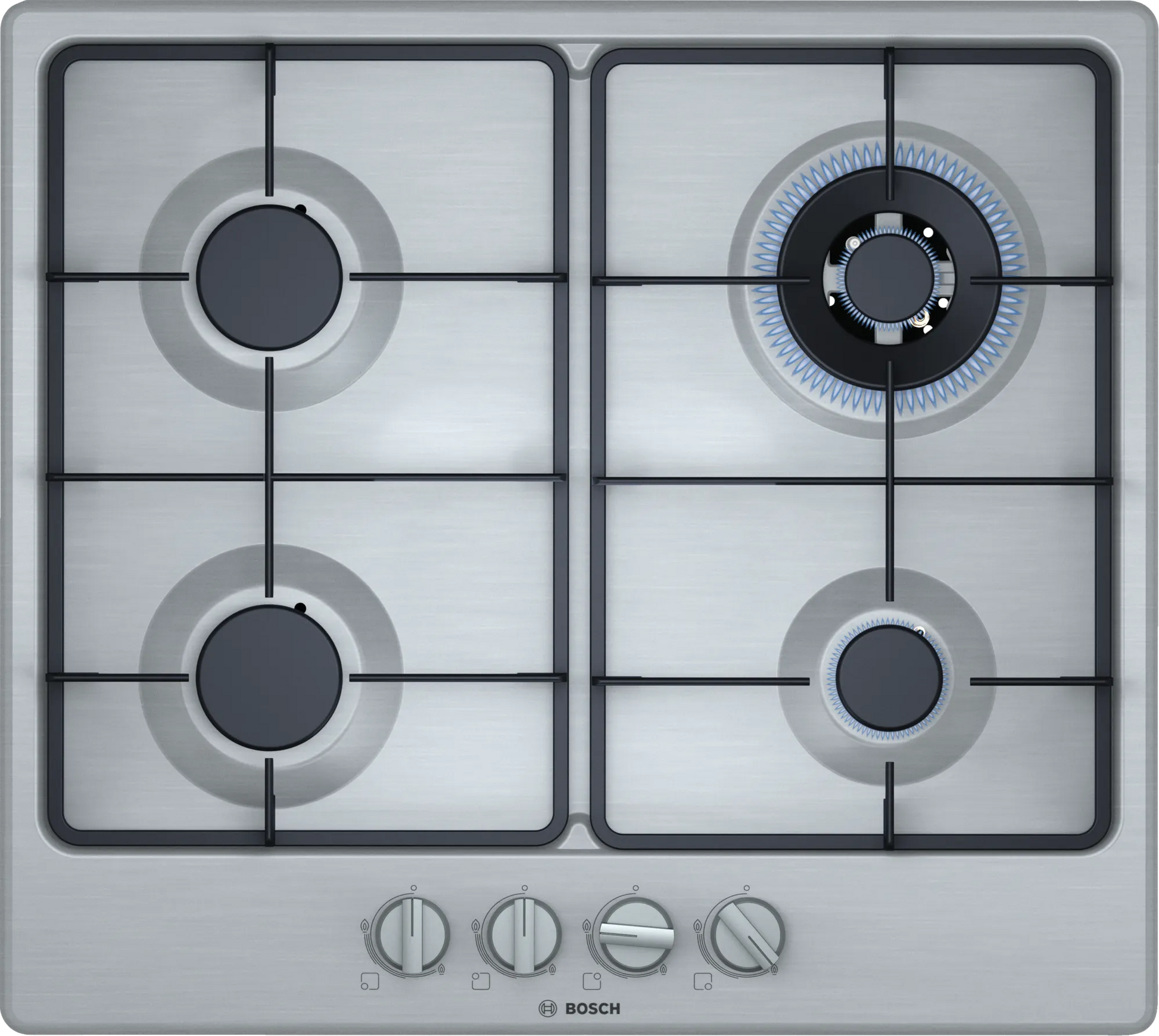 Bosch Serie 4 Gas Hob Stainless Steel PGH6B5B62Z-1