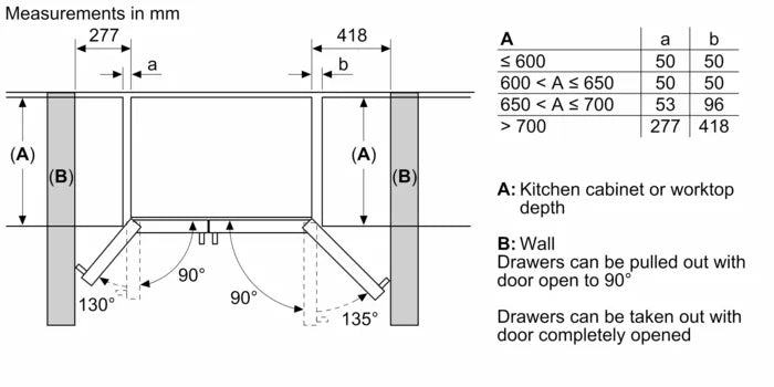 Bosch 533L Series 4 Side By Side Fridge Stainless Steel KAI93VI304-7