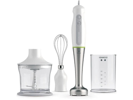 Kenwood Triblade Hand Blender with Chopper and Whisk White HDP109WG-1