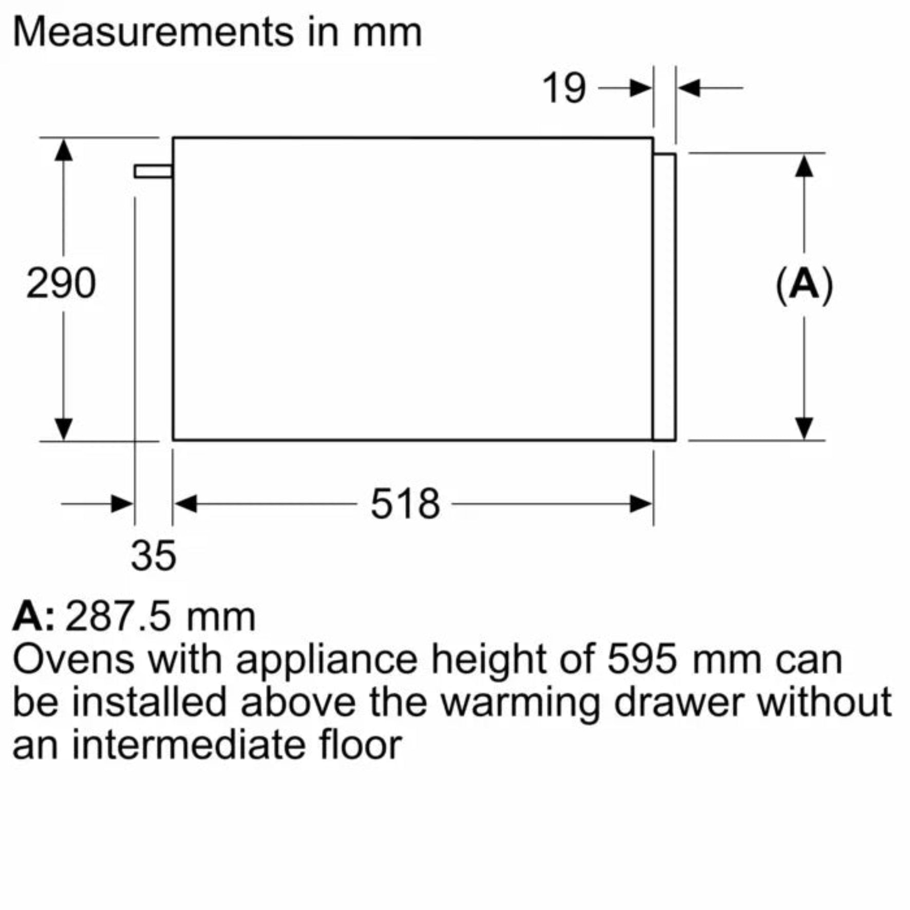 Bosch Series 8 Warmer Drawer 60x29cm Black BID7101B1B-3