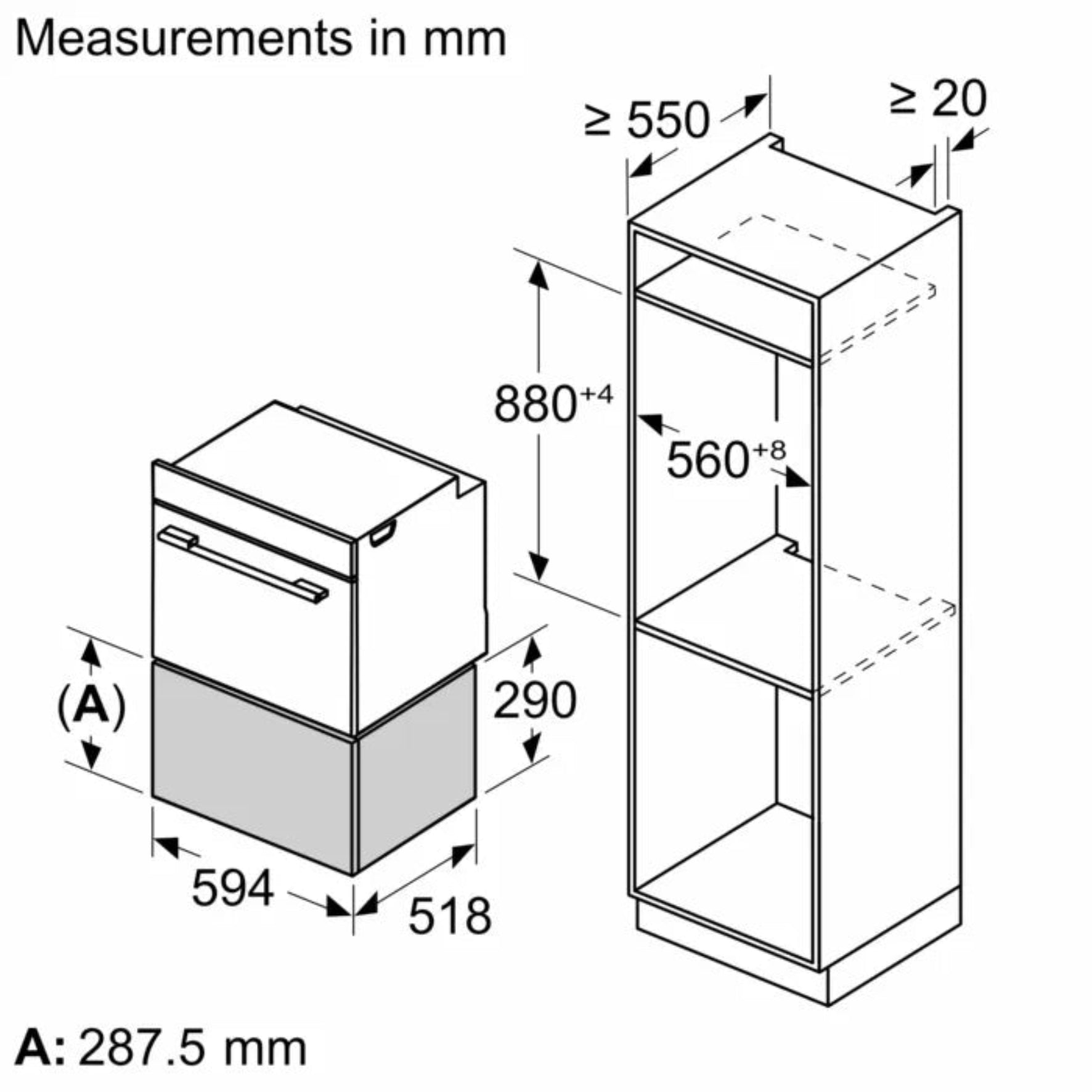 Bosch Series 8 Warmer Drawer 60x29cm Black BID7101B1B-4