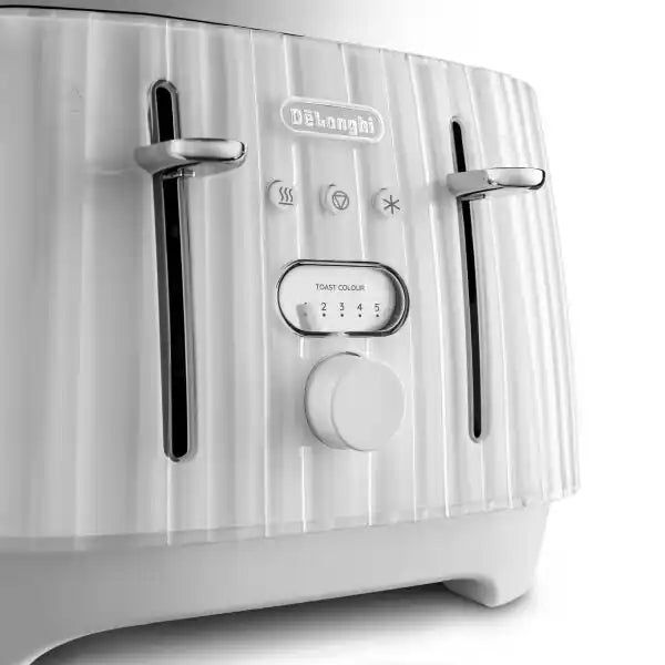 DeLonghi 4 Slice Ballerina Toaster White CTD4003.W-3