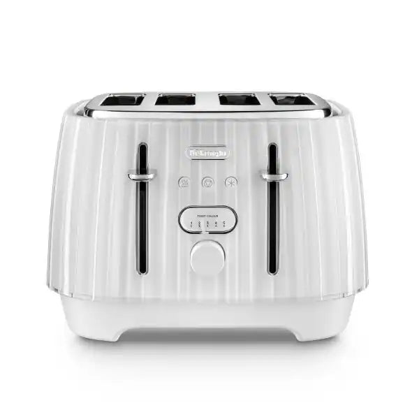 Delonghi 4 Slice Ballerina Toaster White CTD4003.W