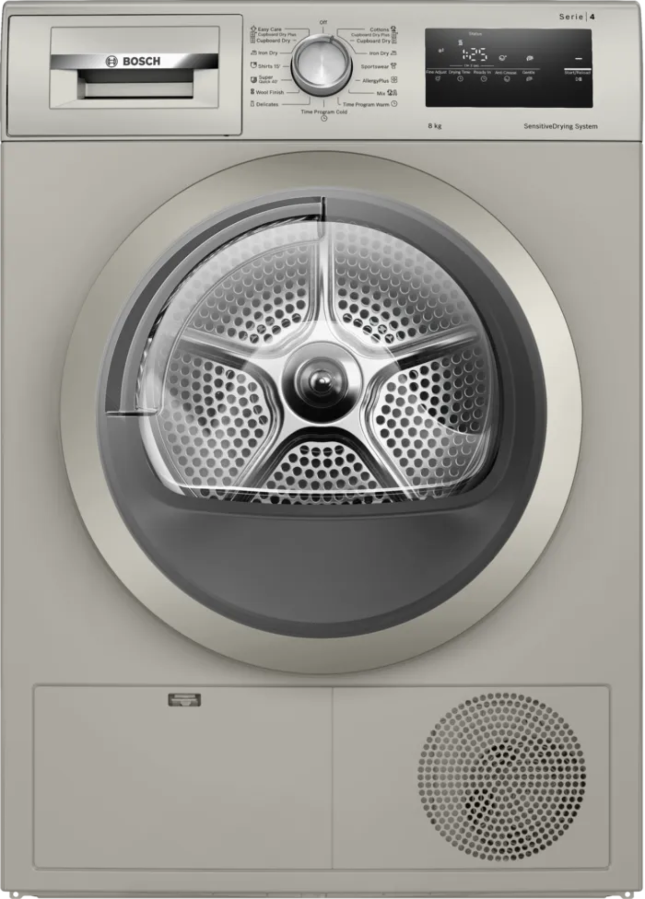 Bosch 8kg Series 4 Condenser Tumble Dryer Silver Inox WTN85401ZA-1