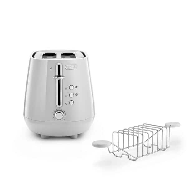 DeLonghi Eclettica 2-Slice Toaster Whimsical White CTY2103.W-1