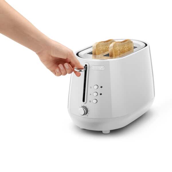 DeLonghi Eclettica 2-Slice Toaster Whimsical White CTY2103.W-11