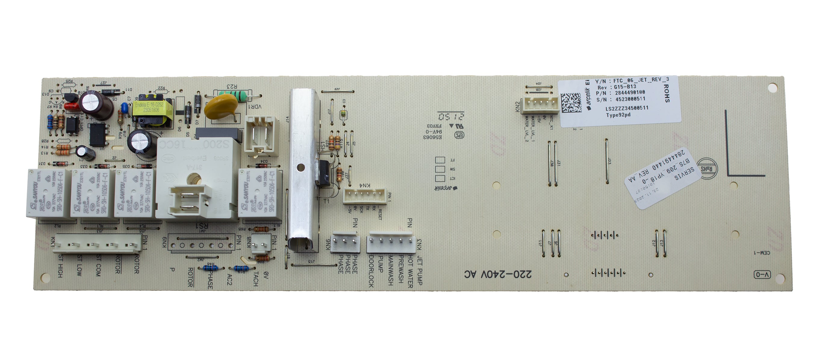 Defy Washing Machine Main Pc Board