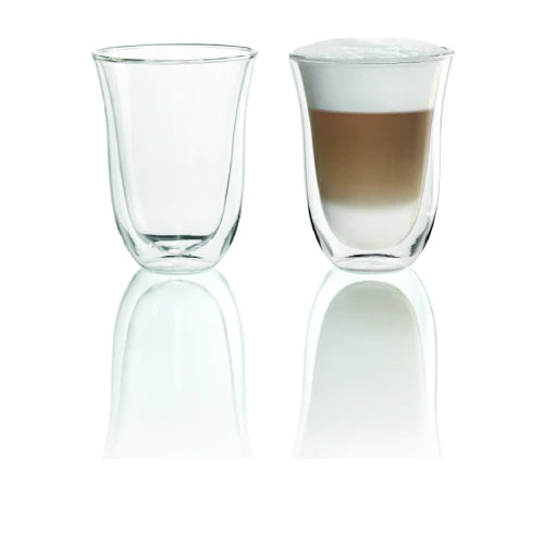 DeLonghi Latte Macchiato 330ml Glass Set DLSC312-2