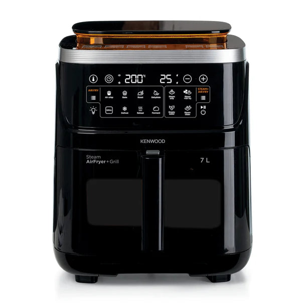 Kenwood 7L 3-in-1 Air Fryer & Steamer with window Black HFS92.000BK-2