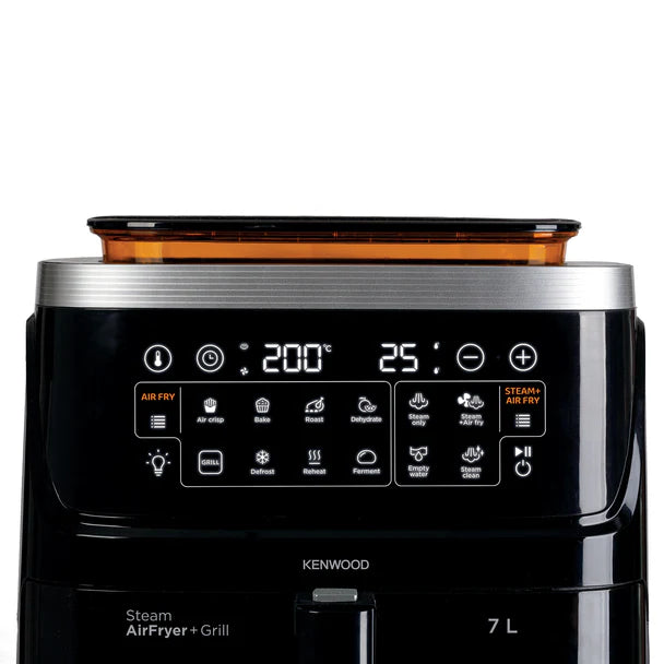 Kenwood 7L 3-in-1 Air Fryer & Steamer with window Black HFS92.000BK-3