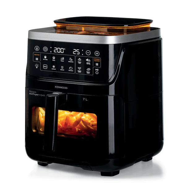Kenwood 7L 3-in-1 Air Fryer & Steamer with window Black HFS92.000BK-1
