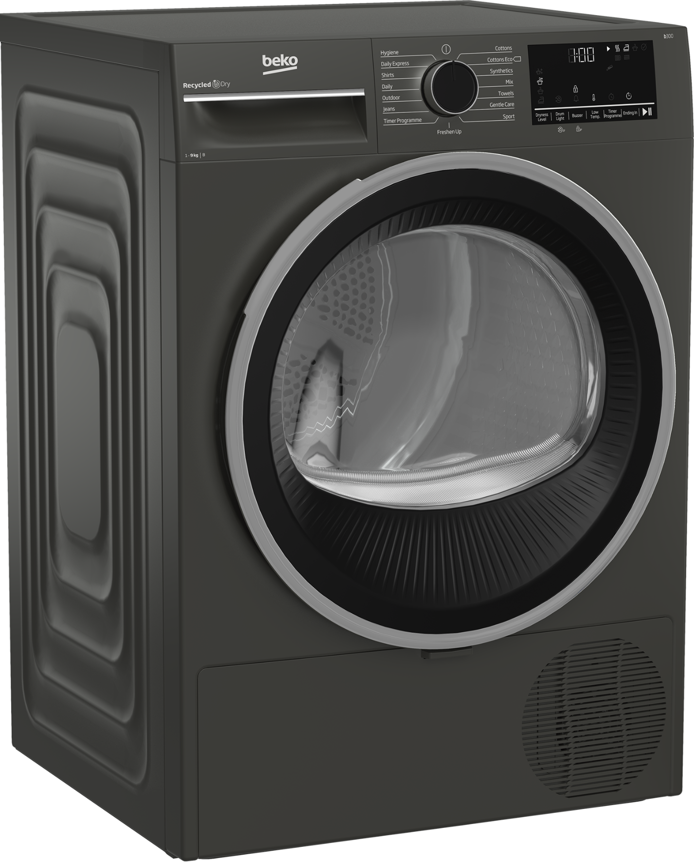 Beko 9kg Condenser Tumble Dryer Manhattan Grey B3T43113W-1
