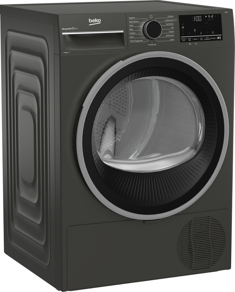 Beko 9kg Condenser Tumble Dryer Manhattan Grey B3T43113W-1