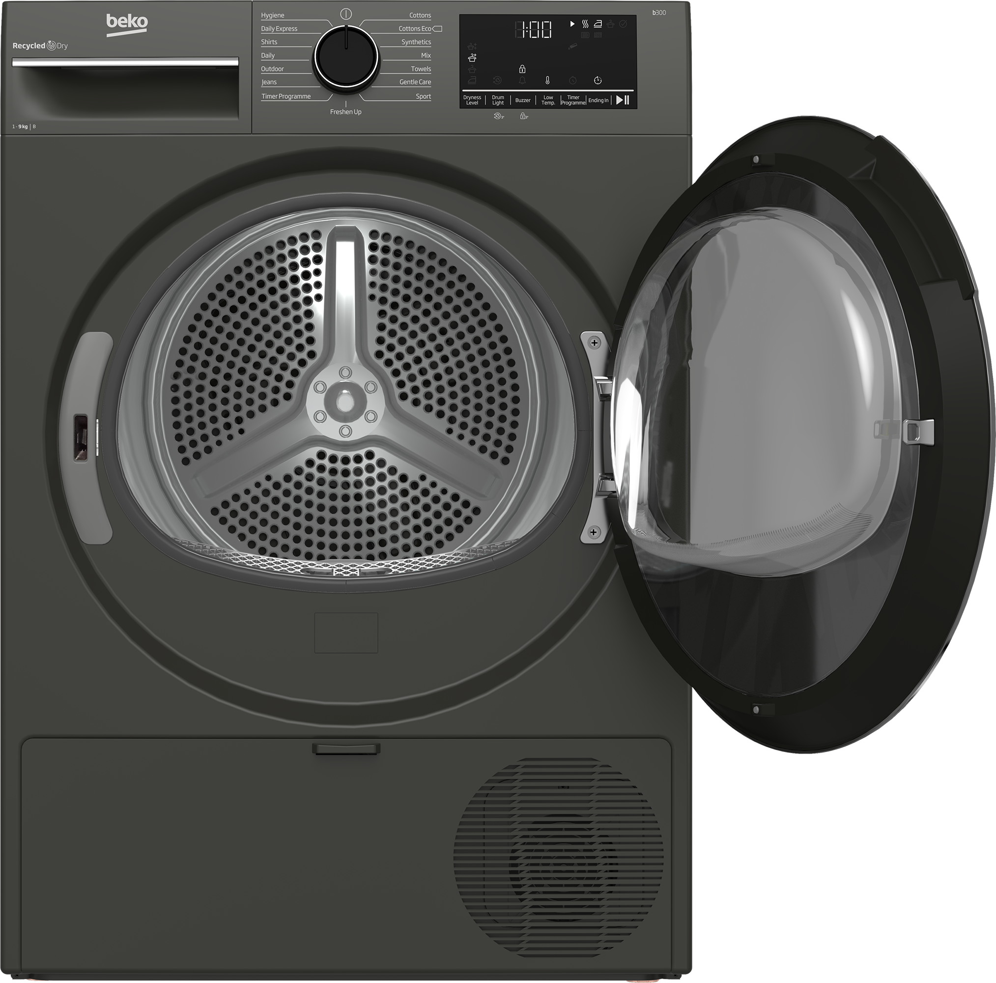 Beko 9kg Condenser Tumble Dryer Manhattan Grey B3T43113W