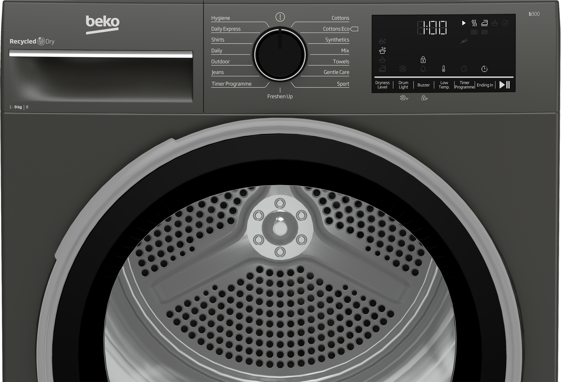 Beko 9kg Condenser Tumble Dryer Manhattan Grey B3T43113W-4