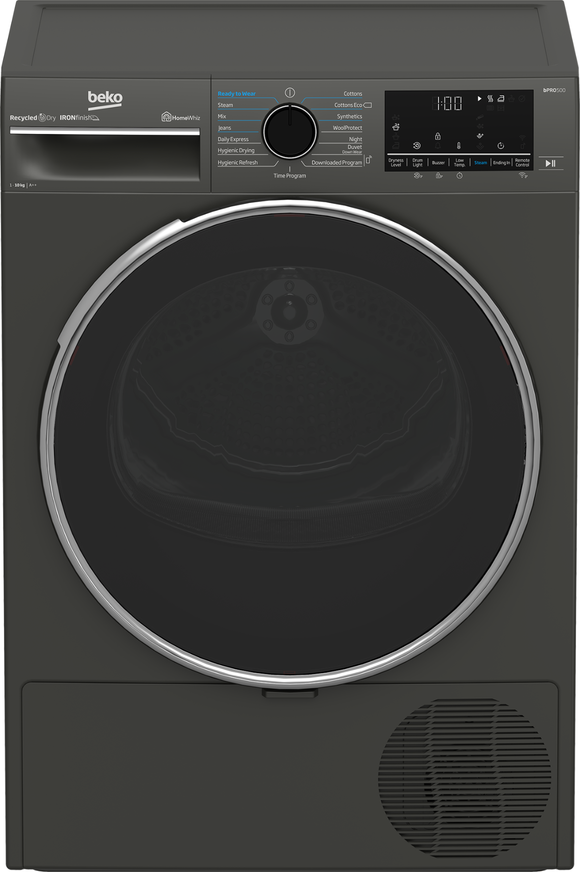 Beko 10kg Heat Pump Tumble Dryer Manhattan Grey B5T44133W-2