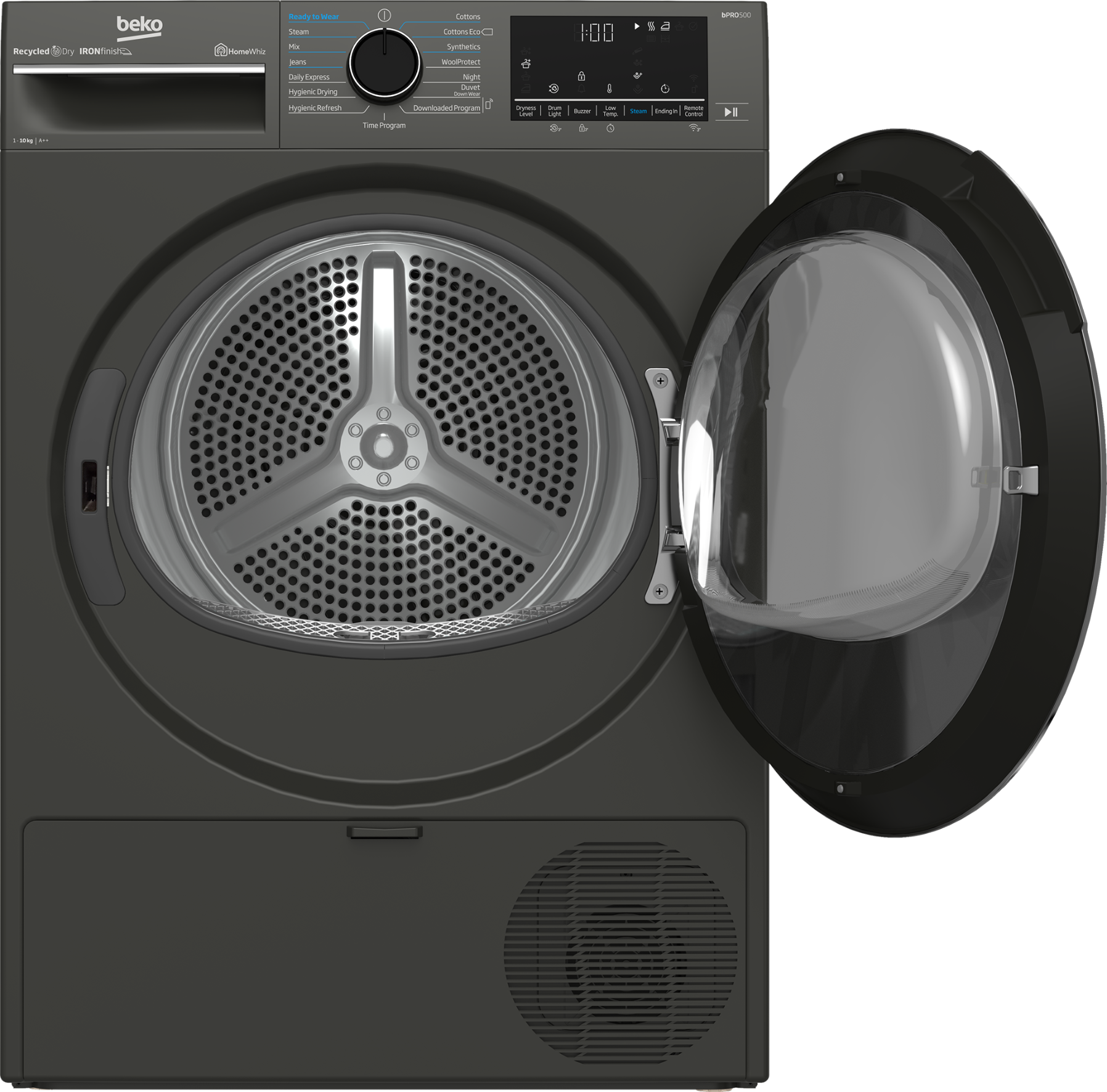 Beko 10kg Heat Pump Tumble Dryer Manhattan Grey B5T44133W-3