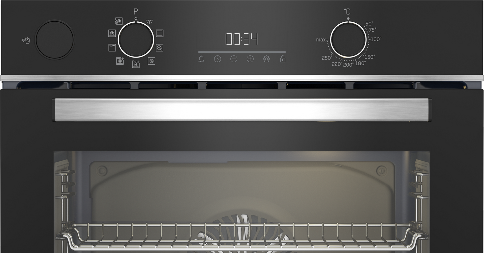 Beko 60cm Built-In Steam Assist Oven Black BBIS13300XMSE