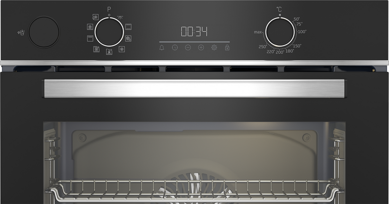 Beko 60cm Built-In Steam Assist Oven Black BBIS13300XMSE-2
