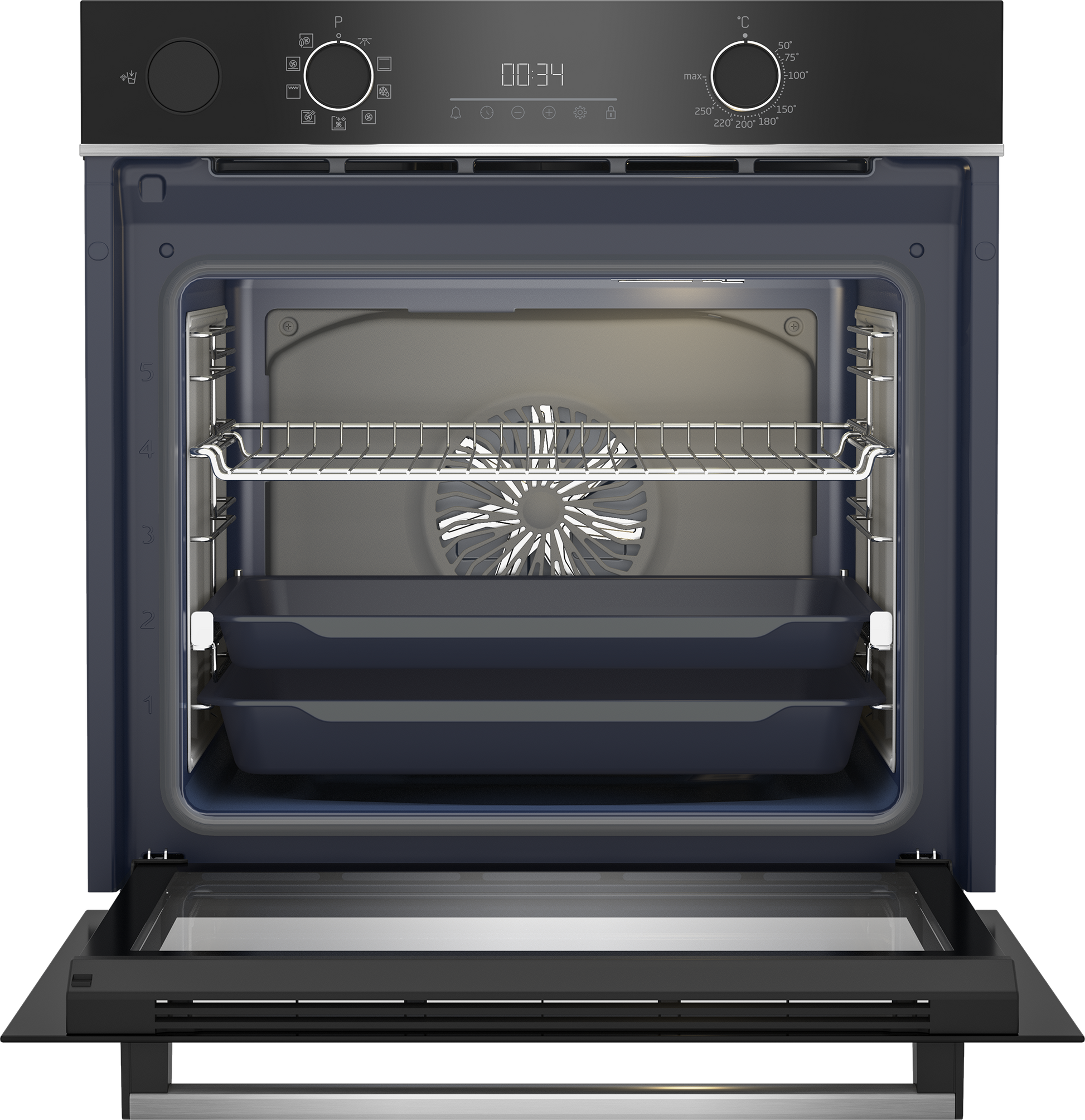 Beko 60cm Built-In Steam Assist Oven Black BBIS13300XMSE-3