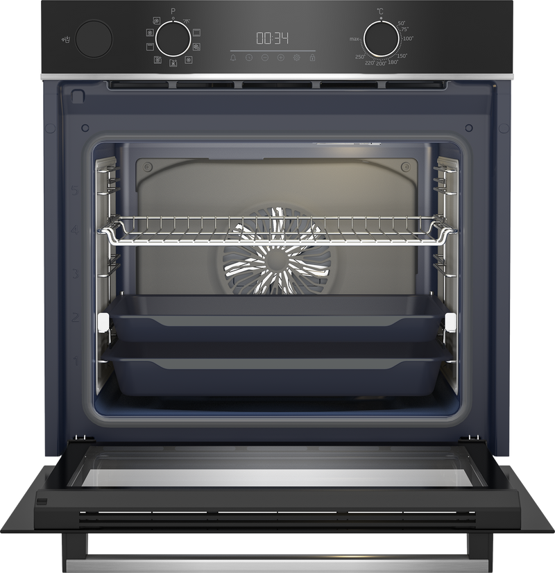 Beko 60cm Built-In Steam Assist Oven Black BBIS13300XMSE-3