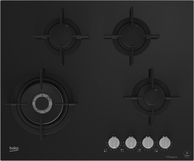 Beko 65cm Gas on Glass Hob Black MACM11B-1
